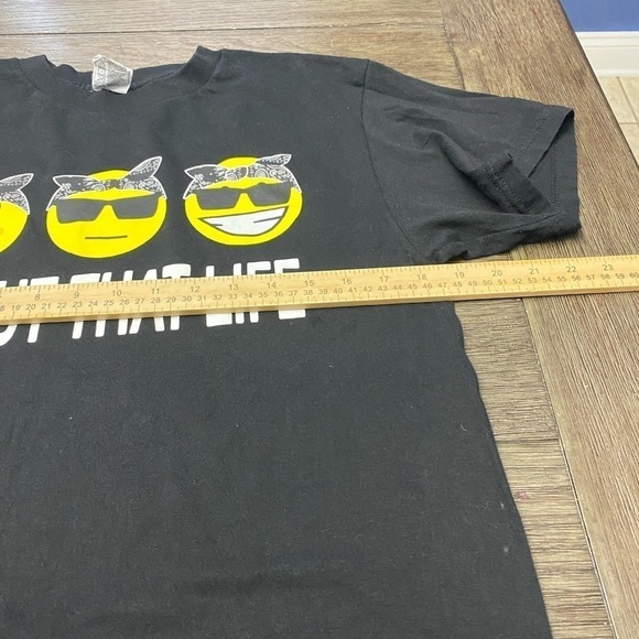 Alstyle  Apparel active wear About that life graphic t shirt with emoji - Picture 3 of 7